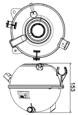 Picture of Expansion Tank -  coolant - MAHLE - CRT 19 000S