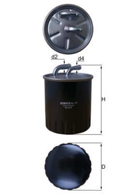 Image de Filtre à carburant - MAHLE - KL 313