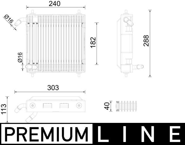 HLADNJAK ULJA ZA MOTOR - MAHLE - CLC 291 000P