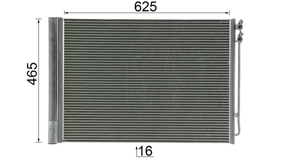 Picture of Condenser -  air conditioning - MAHLE - AC 567 000P