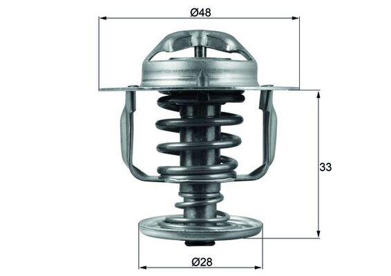 Image de Thermostat, liquide de refroidissement - MAHLE - TX 110 82D