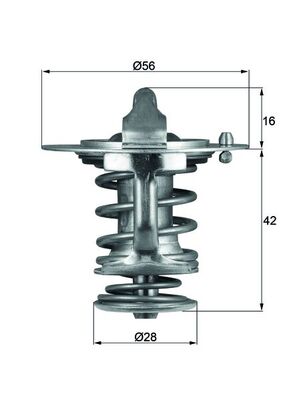 Image de Thermostat, liquide de refroidissement - MAHLE - TX 83 76D