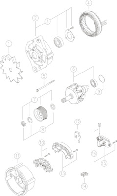 Image de Alternateur - MAHLE - MG 512