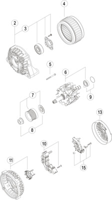 Image de Alternateur - MAHLE - MG 894