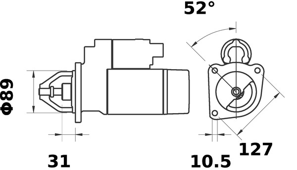 Image de Démarreur - MAHLE - MS 232