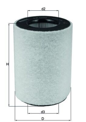 MAHLE filter zraka SMART LX 1792 FORTWO 0.7 (450.352, 450.332) 04-07