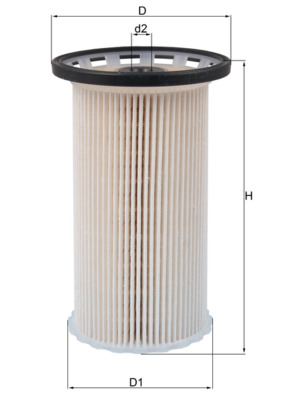 MAHLE filter nafte VW KX 386 GOLF VII,OC TAVIA III 1.6-2.0TDI 12->