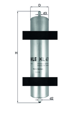 Picture of Fuel Filter - MAHLE - KL 478