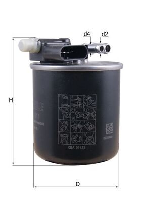 Image de Filtre à carburant - MAHLE - KL 911