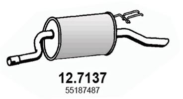 ASSO - 12.7137 - Zadnji izduvni lonac (Izduvni sistem)