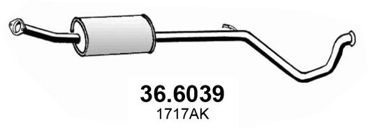 ASSO - 36.6039 - Srednji izduvni lonac (Izduvni sistem)