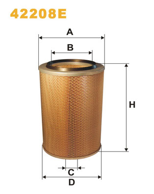 WIX FILTERS - 42208E - Filter za vazduh (Sistem za dovod vazduha)