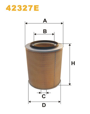 Picture of WIX FILTERS - 42327E - Air Filter (Air Supply)