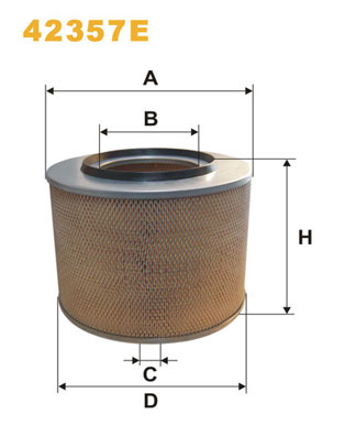 WIX FILTERS - 42357E - Filter za vazduh (Sistem za dovod vazduha)