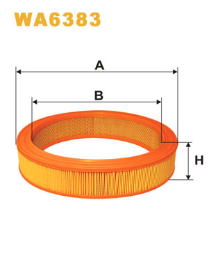 Slika WIX FILTERS - WA6383 - Filter za vazduh (Sistem za dovod vazduha)