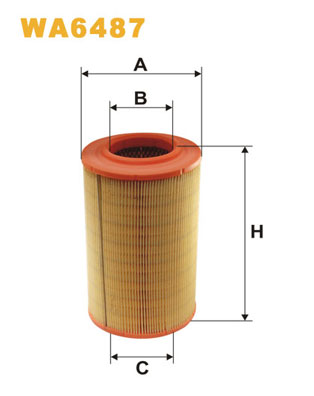 Picture of WIX FILTERS - WA6487 - Air Filter (Air Supply)