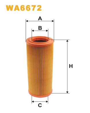 Slika WIX FILTERS - WA6672 - Filter za vazduh (Sistem za dovod vazduha)