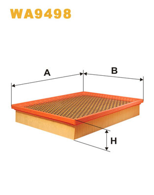 Picture of WIX FILTERS - WA9498 - Air Filter (Air Supply)