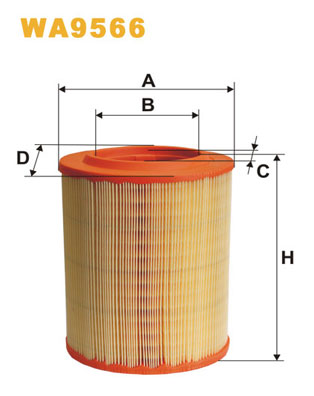 Picture of WIX FILTERS - WA9566 - Air Filter (Air Supply)