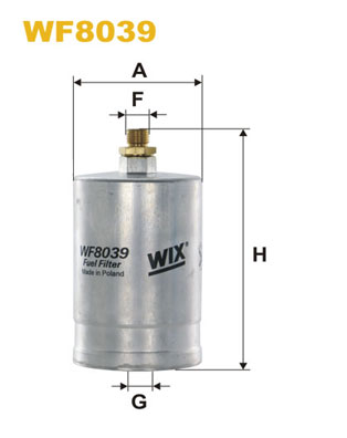 Picture of WIX FILTERS - WF8039 - Fuel filter (Fuel Supply System)