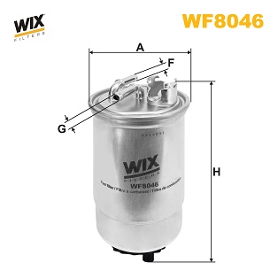 Picture of WIX FILTERS - WF8046 - Fuel filter (Fuel Supply System)