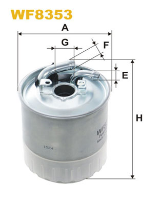 Picture of WIX FILTERS - WF8353 - Fuel filter (Fuel Supply System)