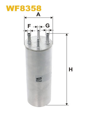 Picture of WIX FILTERS - WF8358 - Fuel filter (Fuel Supply System)
