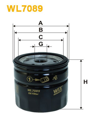 Slika WIX FILTERS - WL7089 - Filter za ulje (Podmazivanje)