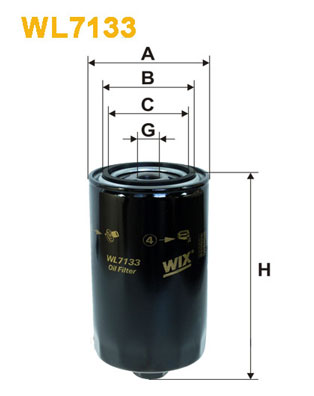 WIX FILTERS - WL7133 - Filter za ulje (Podmazivanje)