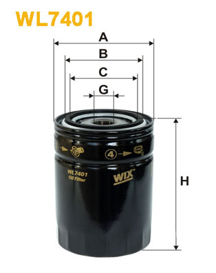 Picture of WIX FILTERS - WL7401 - Oil Filter (Lubrication)