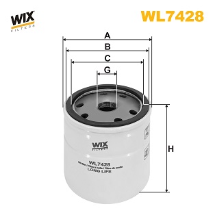 WIX FILTERS - WL7428 - Filter za ulje (Podmazivanje)