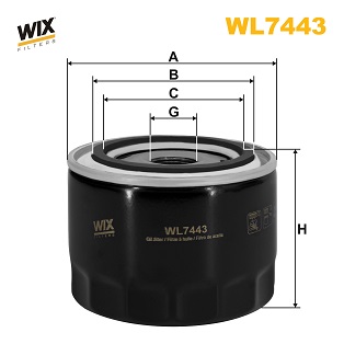Picture of WIX FILTERS - WL7443 - Oil Filter (Lubrication)