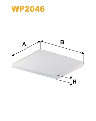 Picture of WIX FILTERS - WP2046 - Filter, interior air (Heating/Ventilation)