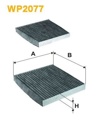 Picture of WIX FILTERS - WP2077 - Filter, interior air (Heating/Ventilation)