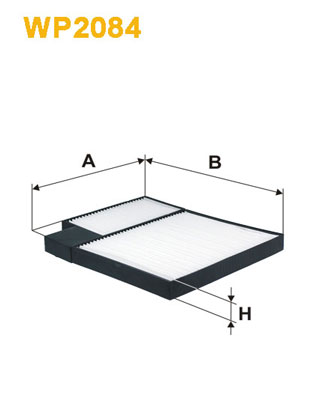 Picture of WIX FILTERS - WP2084 - Filter, interior air (Heating/Ventilation)