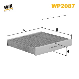 Picture of WIX FILTERS - WP2087 - Filter, interior air (Heating/Ventilation)