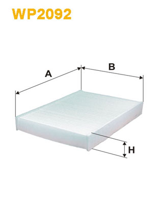 Picture of WIX FILTERS - WP2092 - Filter, interior air (Heating/Ventilation)
