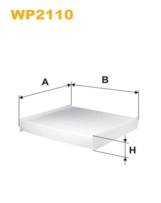 WIX FILTERS - WP2110 - Filter, vazduh unutrašnjeg prostora (Grejanje/ventilacija)