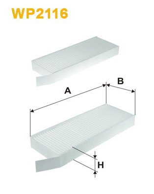 Slika WIX FILTERS - WP2116 - Filter, vazduh unutrašnjeg prostora (Grejanje/ventilacija)