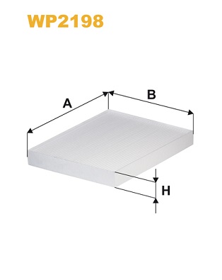 Picture of WIX FILTERS - WP2198 - Filter, interior air (Heating/Ventilation)