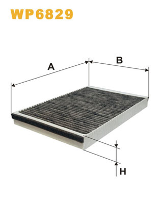 Picture of WIX FILTERS - WP6829 - Filter, interior air (Heating/Ventilation)