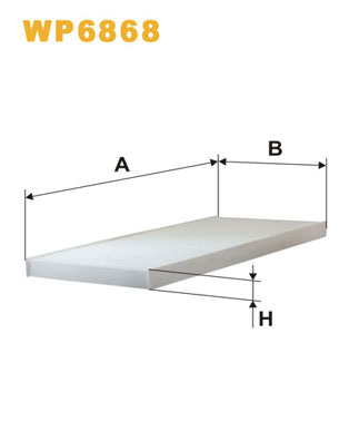 WIX FILTERS - WP6868 - Filter, vazduh unutrašnjeg prostora (Grejanje/ventilacija)