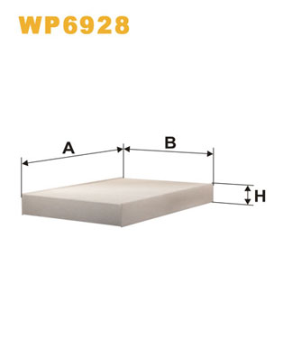 Picture of WIX FILTERS - WP6928 - Filter, interior air (Heating/Ventilation)