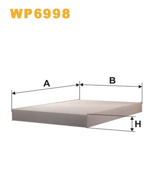 Picture of WIX FILTERS - WP6998 - Filter, interior air (Heating/Ventilation)