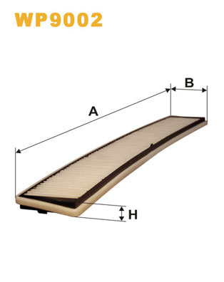 Slika WIX FILTERS - WP9002 - Filter, vazduh unutrašnjeg prostora (Grejanje/ventilacija)