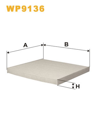 Picture of WIX FILTERS - WP9136 - Filter, interior air (Heating/Ventilation)