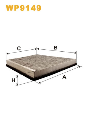 Picture of WIX FILTERS - WP9149 - Filter, interior air (Heating/Ventilation)