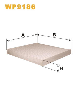 Picture of WIX FILTERS - WP9186 - Filter, interior air (Heating/Ventilation)