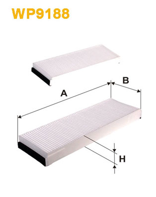 Picture of WIX FILTERS - WP9188 - Filter, interior air (Heating/Ventilation)