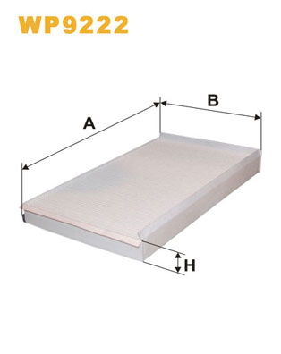 Picture of WIX FILTERS - WP9222 - Filter, interior air (Heating/Ventilation)